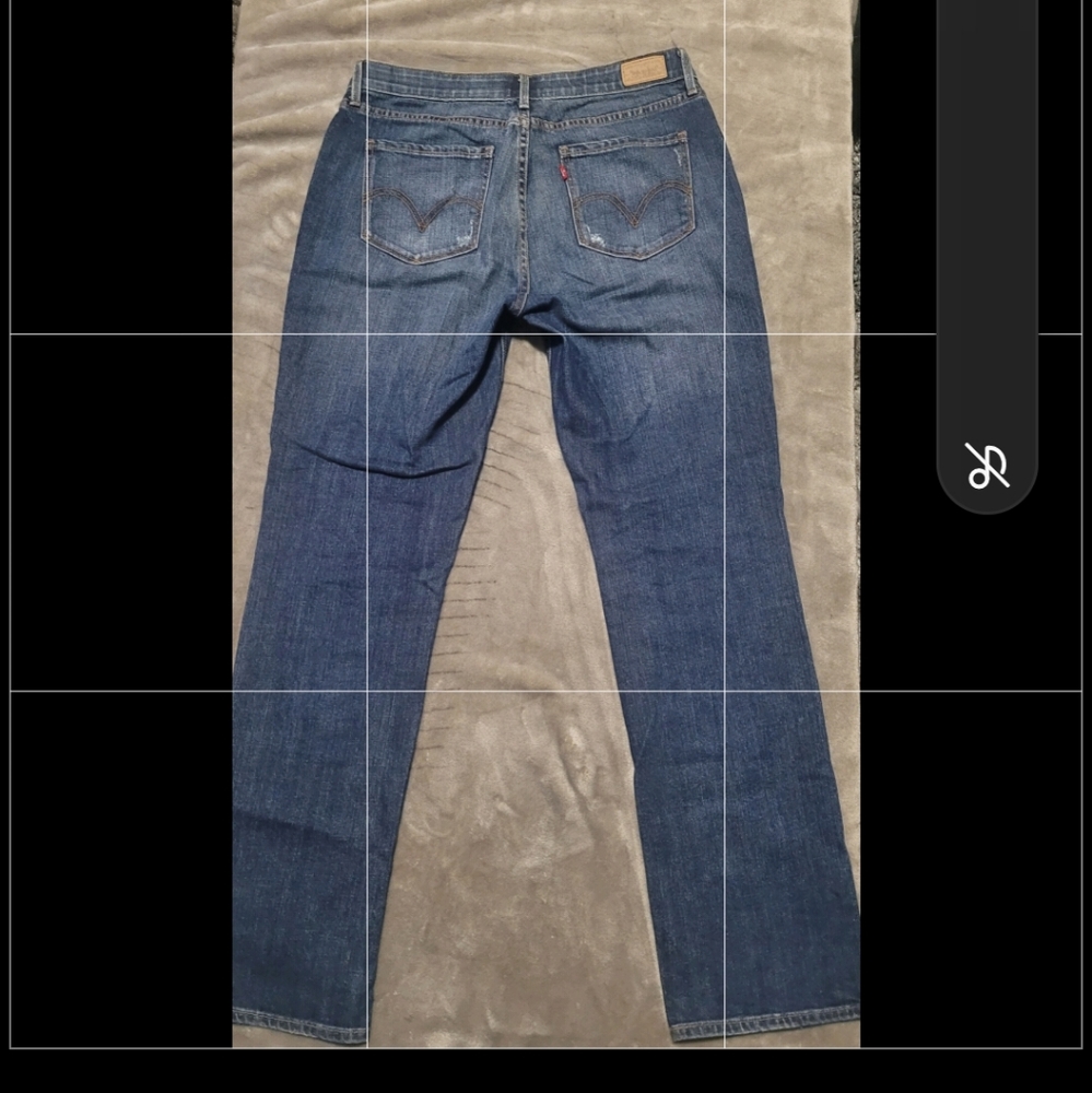 LEVI'S Perfect Waist 525 Straight Leg Jeans- Size 10